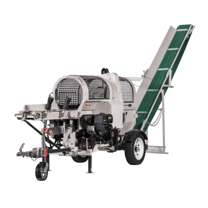 LUMAG SSA-400Z-HPRO/S | Zapfwellen-Sägespaltmaschine mit Fördenband & Zuführförderband