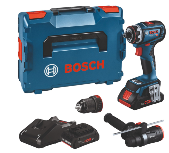 Akku-Schrauber GSR 18V-90 FC 18V + 2x ProCORE Akku 4,0Ah + Lader + L-Boxx 06019K6205