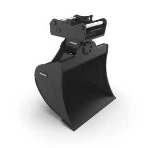 Rädlinger Tieflöffel mit DREHMOTOR OQ 80| für Bagger 29,0 bis 40,0 to.