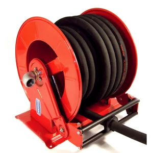 Schlauchaufroller - Automatisch - Offen - 1 1/2" AG / 1 1/2" IG - Stahl lackiert - Starre Wandhalterung