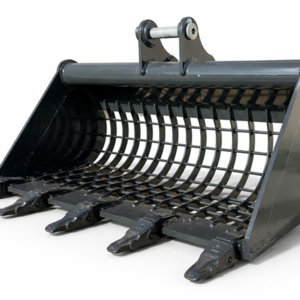 Stone rake bucket for S280 miniexcavator - 100cm